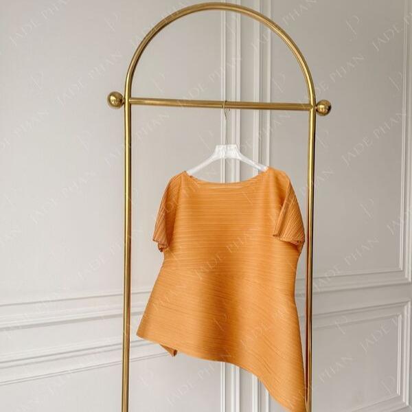 Áo Katle xếp ly nữ tà chéo, áo dập ly Cao Cấp Co Giãn Không Nhăn Nhiều Màu Sắc 40-68kg — ảnh 24