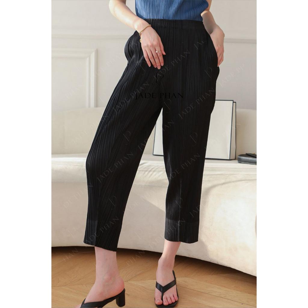 [HỎA TỐC]Quần Daisy xếp ly nữ ống suông, quần dập ly nữ cao cấp chuẩn form nhiều màu cá tính — ảnh 1