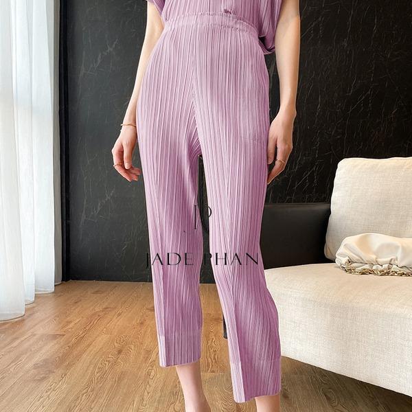 [HỎA TỐC]Quần Daisy xếp ly nữ ống suông, quần dập ly nữ cao cấp chuẩn form nhiều màu cá tính — ảnh 6