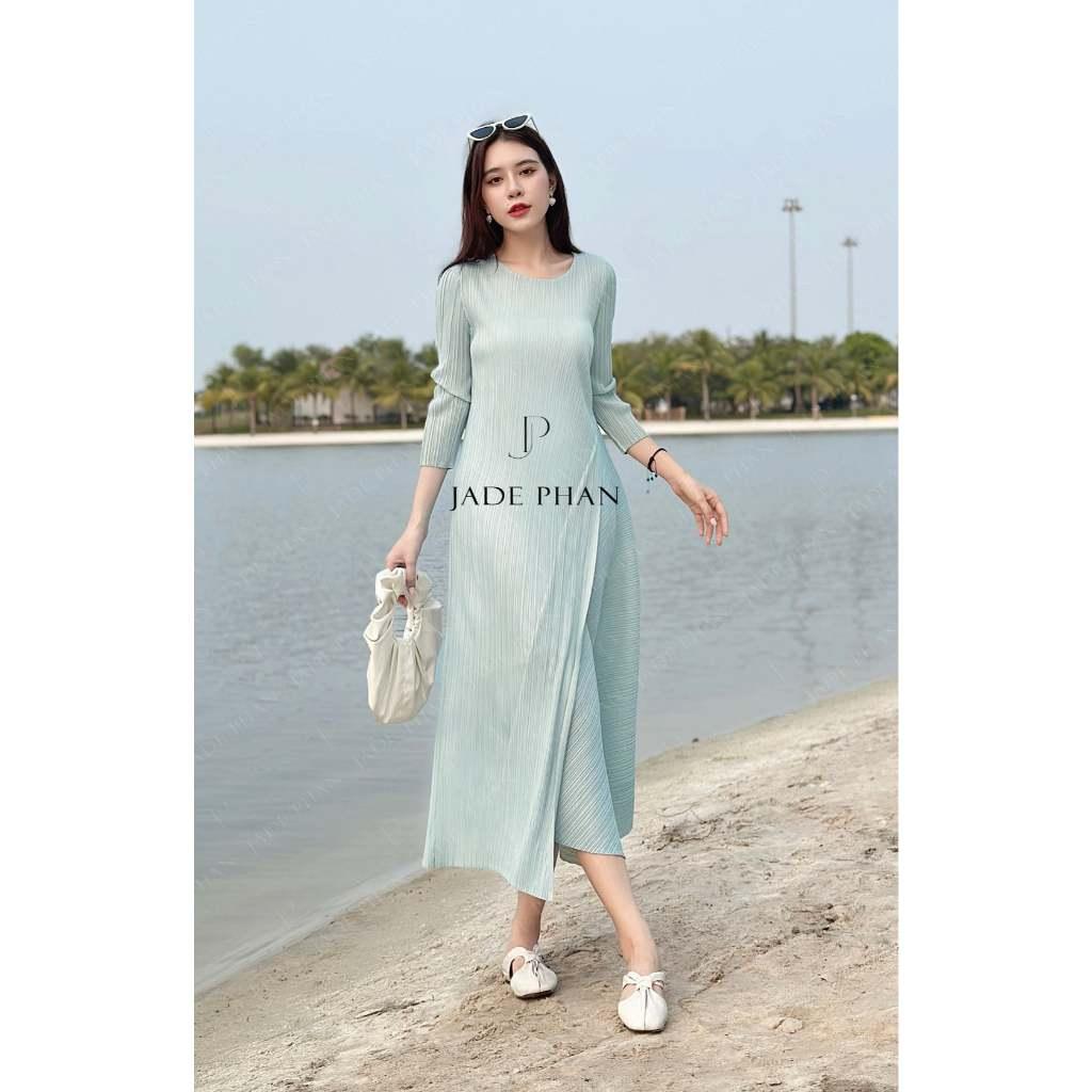 Váy Michela dập ly cao cấp JADEPHAN nhiều màu — ảnh 8