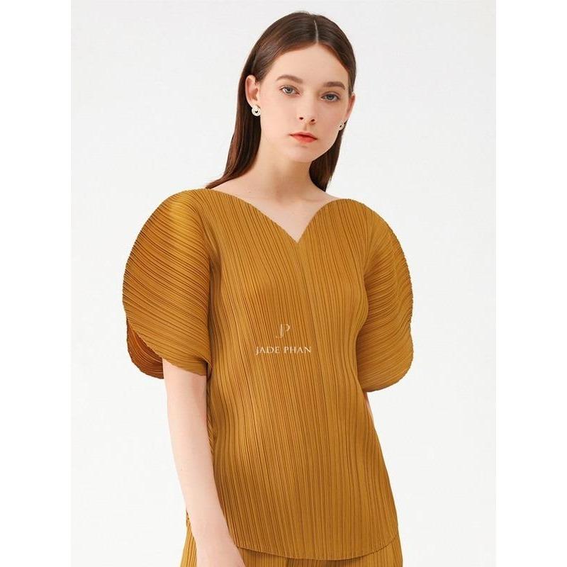 Áo Amour dập ly cao cấp JADEPHAN xếp ly lò xo — ảnh 1