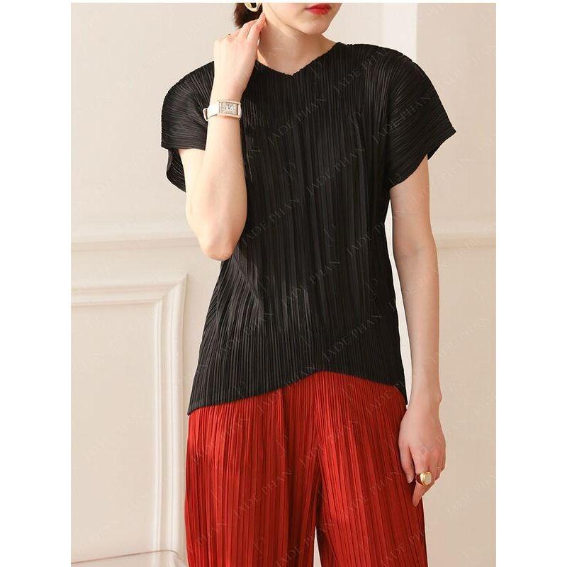 Áo Ellen dập ly cao cấp JADEPHAN xếp ly lò xo — ảnh 1