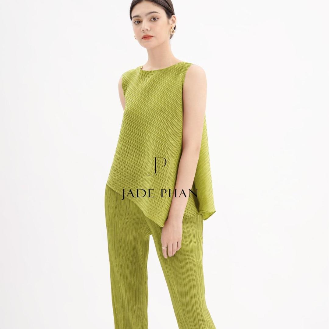 Set gồm áo và quầnđồng màu dập ly cao cấp, bộ quần áo xếp ly chuẩn form thanh lịch nhiều màu Lea Daisy — ảnh 6