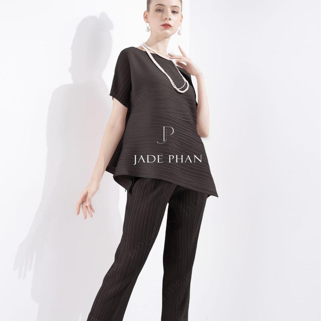 Set gồm áo và quầnđồng màu, bộ quần áo dập ly cao cấp không nhăn phong cách cá tính nhiều màu Katle Daisy — ảnh 7