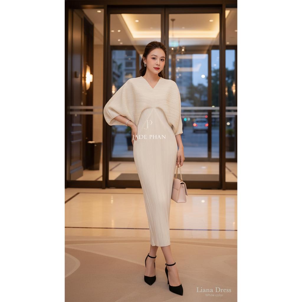 Váy Liana dập ly cao cấp JADEPHAN xếp ly lò xo — ảnh 10