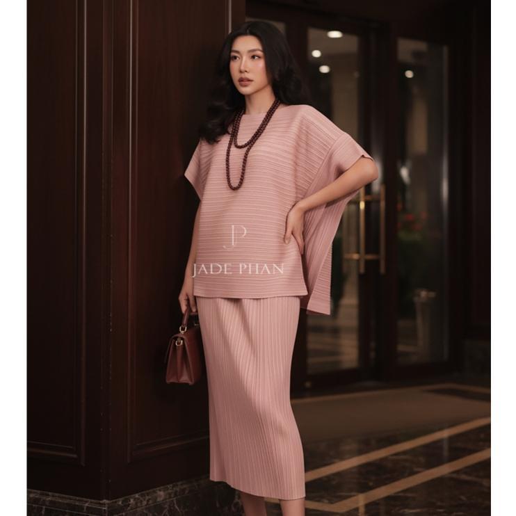 Áo Cara dập ly cao cấp JADEPHAN xếp ly lò xo — ảnh 7
