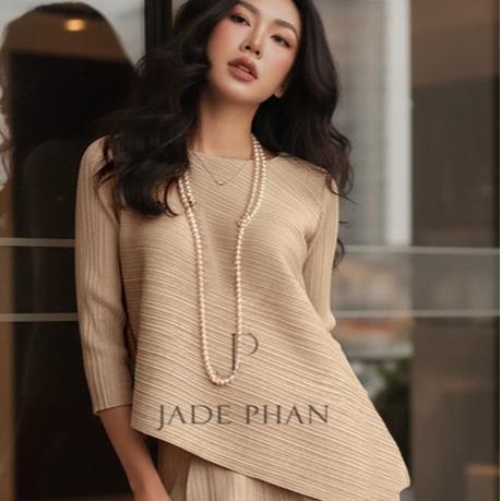 Áo Gerda dập ly cao cấp JADEPHAN thanh lịch nhiều màu — ảnh 12
