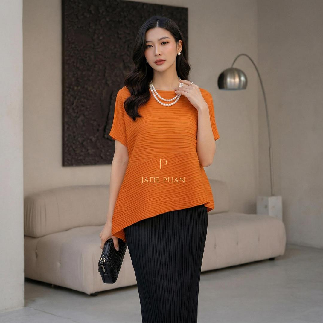 Áo Katle dập ly cao cấp JADEPHAN thanh lịch nhiều màu — ảnh 6