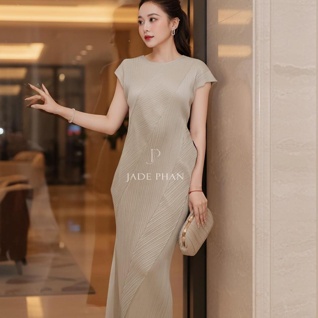 Váy Louisa dập ly cao cấp JADEPHAN freesize nhiều màu — ảnh 7