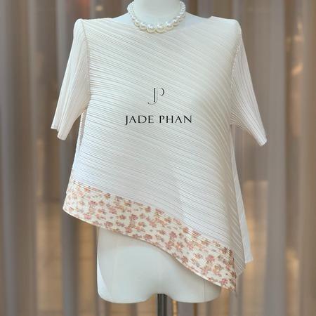 Áo Jennie Họa tiết hoa dập ly cao cấp — ảnh 1