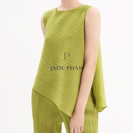 Áo Léa dập ly cao cấp JADEPHAN xếp ly lò xo nhiều màu — ảnh 12