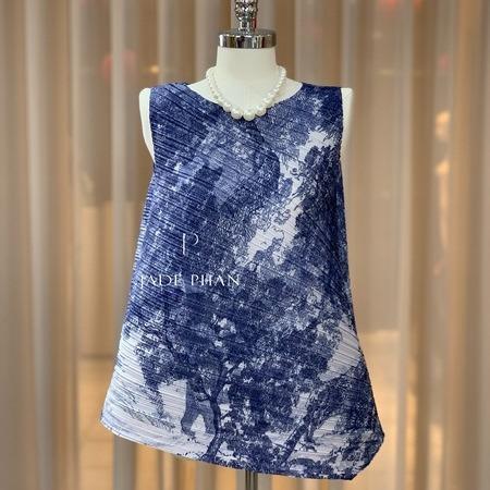 Áo Léa dập ly cao cấp JADEPHAN xếp ly lò xo nhiều màu — ảnh 22