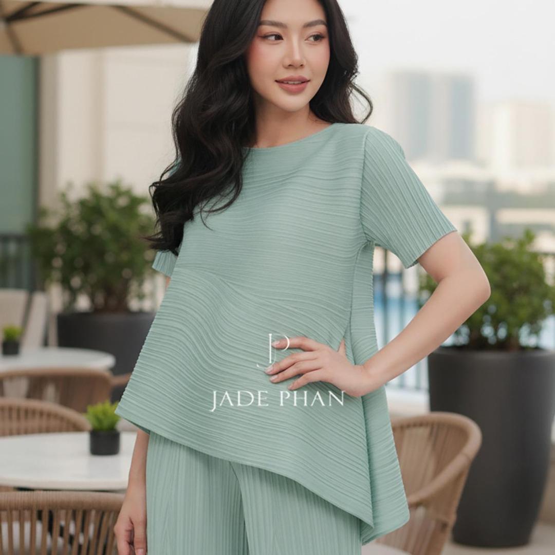 Áo Katle dập ly cao cấp JADEPHAN thanh lịch nhiều màu — ảnh 31