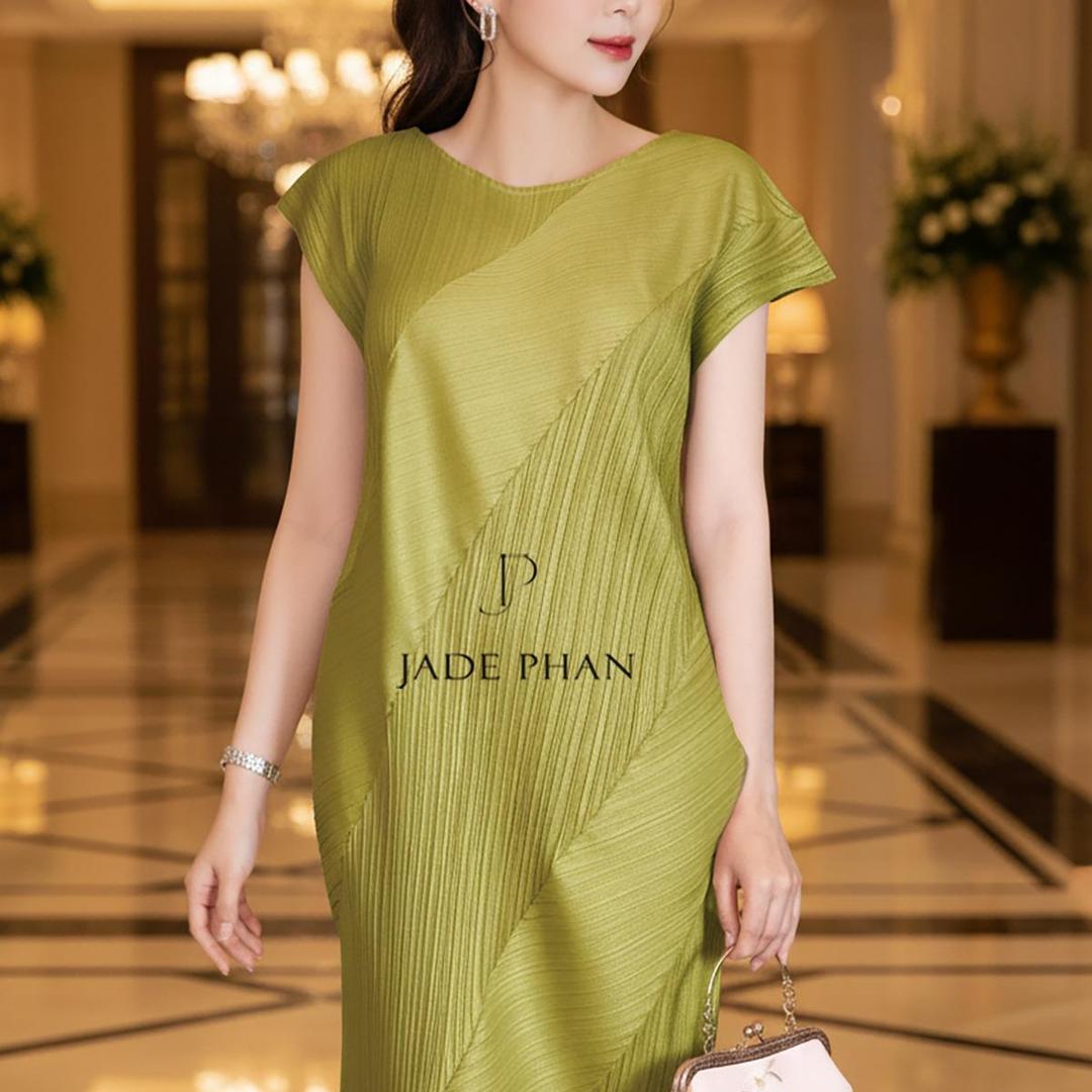 Váy Louisa dập ly cao cấp JADEPHAN freesize nhiều màu — ảnh 25