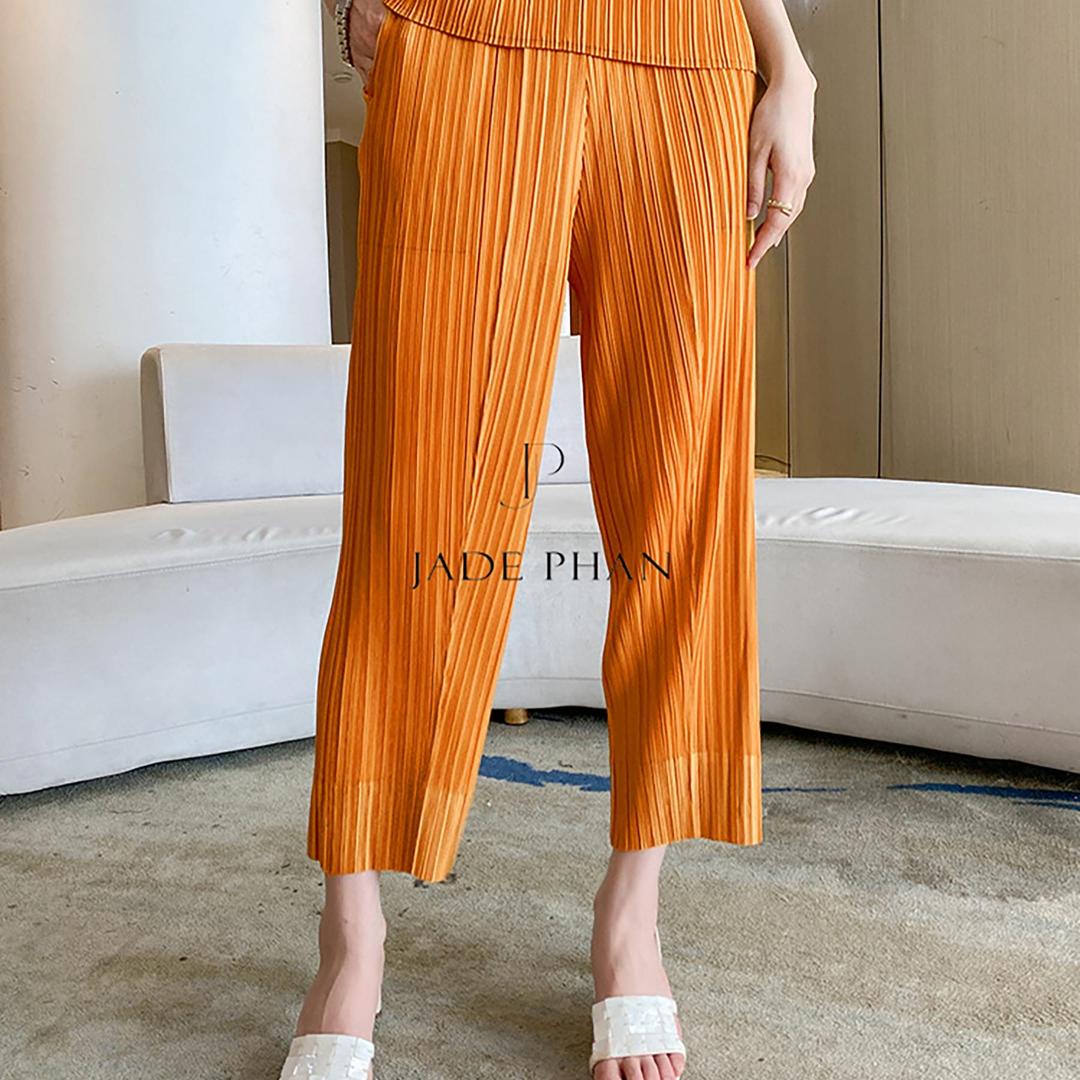Quần Daisy dập ly cao cấp JADEPHAN xếp ly lò xo freesize — ảnh 1